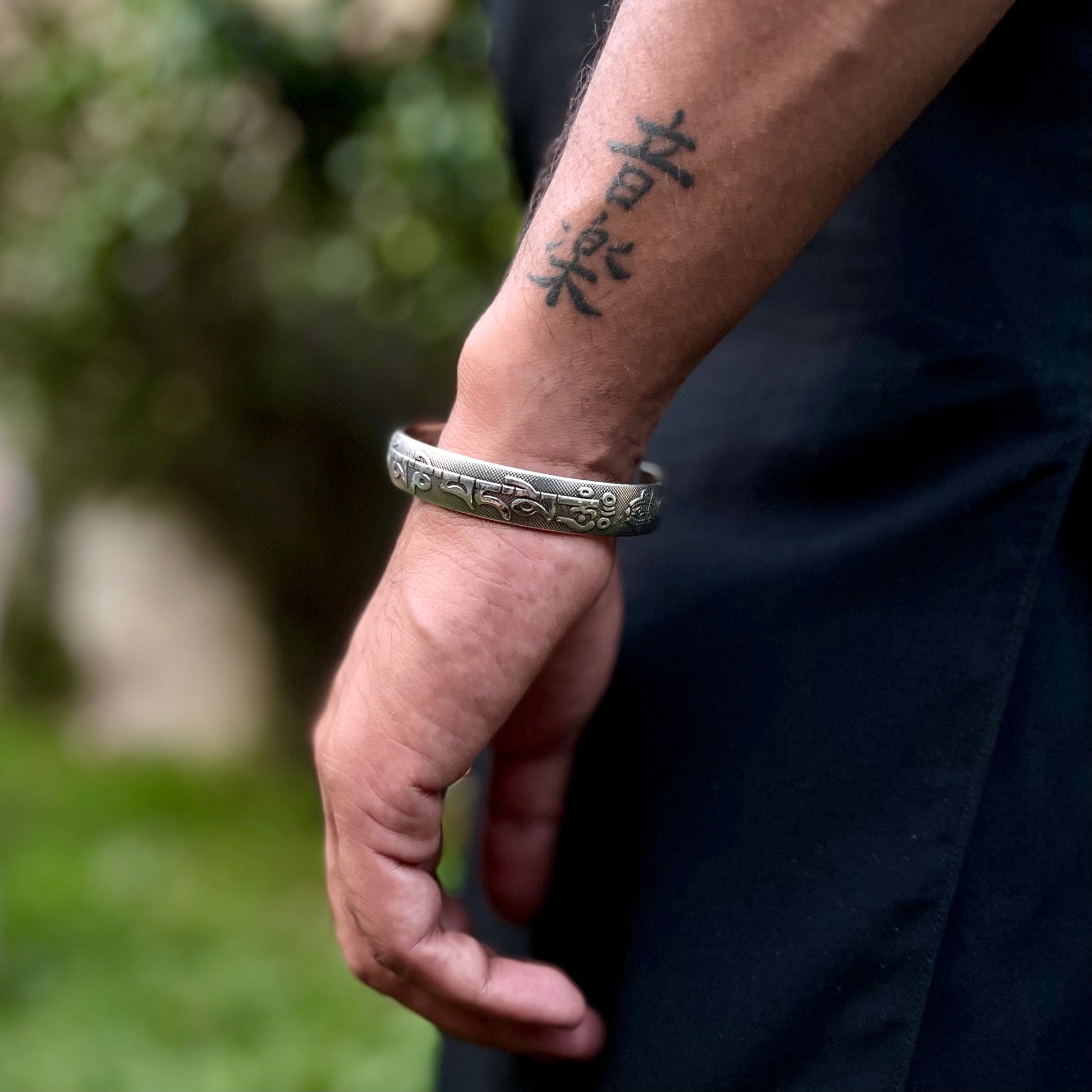 Silver Mantra Bracelet