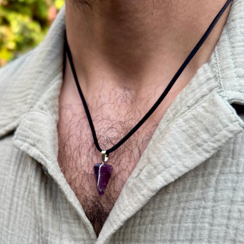 Amethyst Edge Pendant