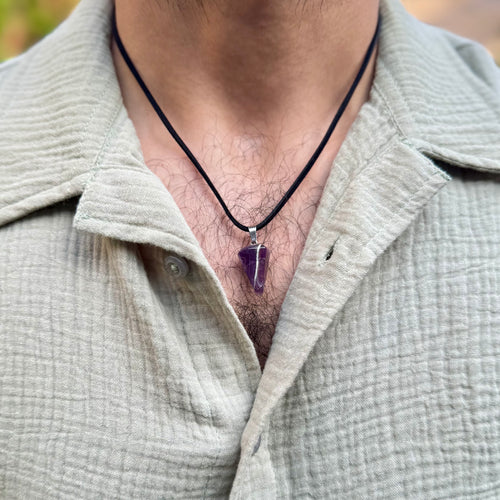 Amethyst Edge Pendant