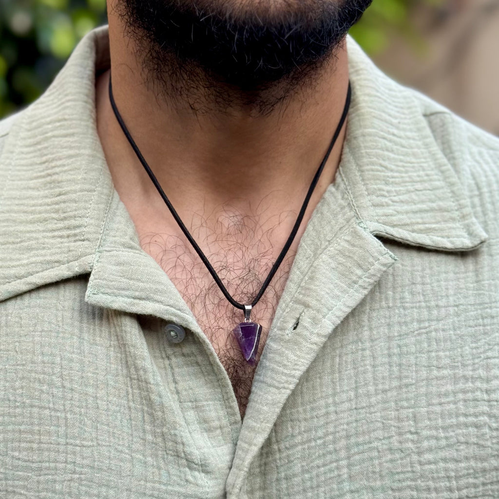 Amethyst Edge Pendant