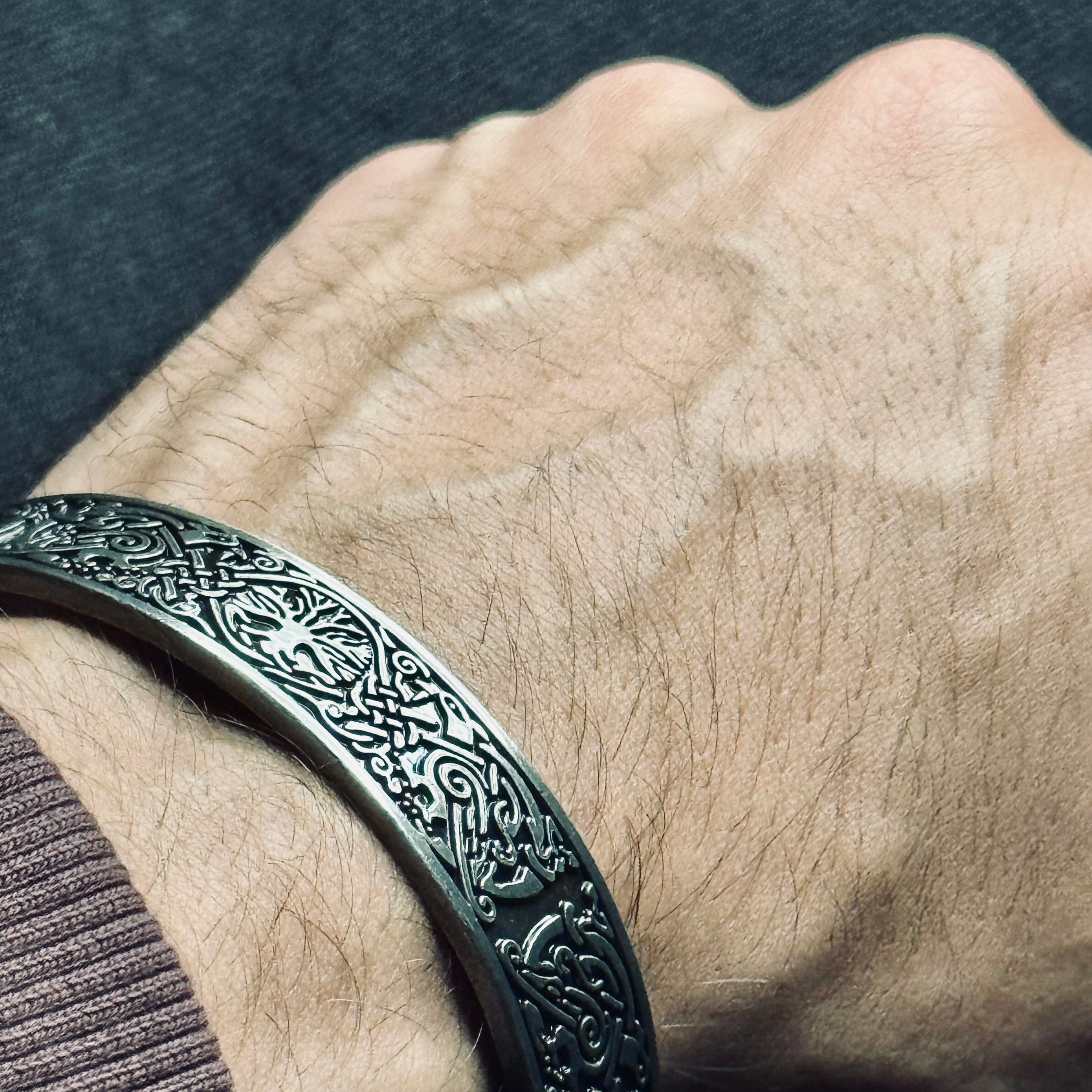 ENGRAVED METAL CUFF