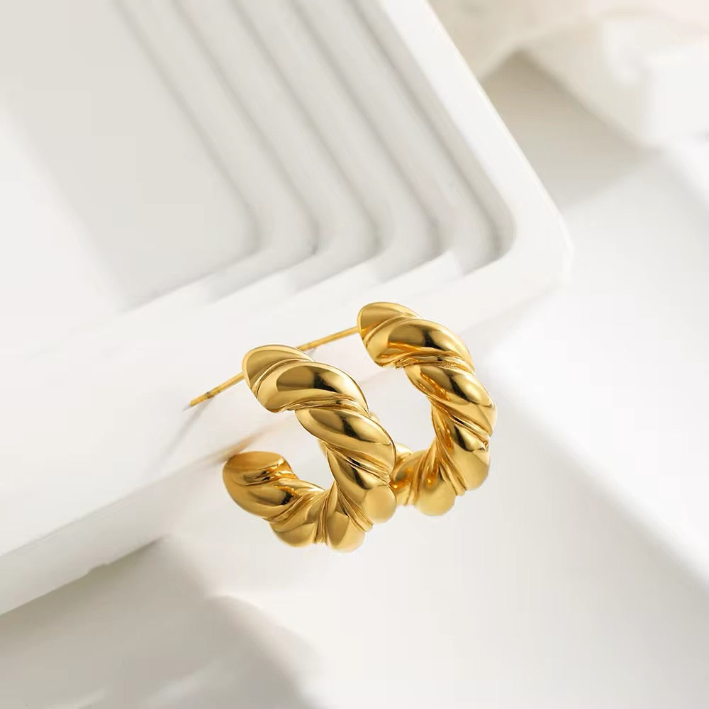 Timeless Twist Hoops