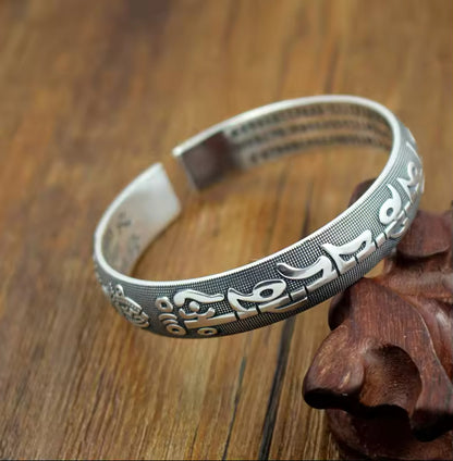 Silver Mantra Bracelet